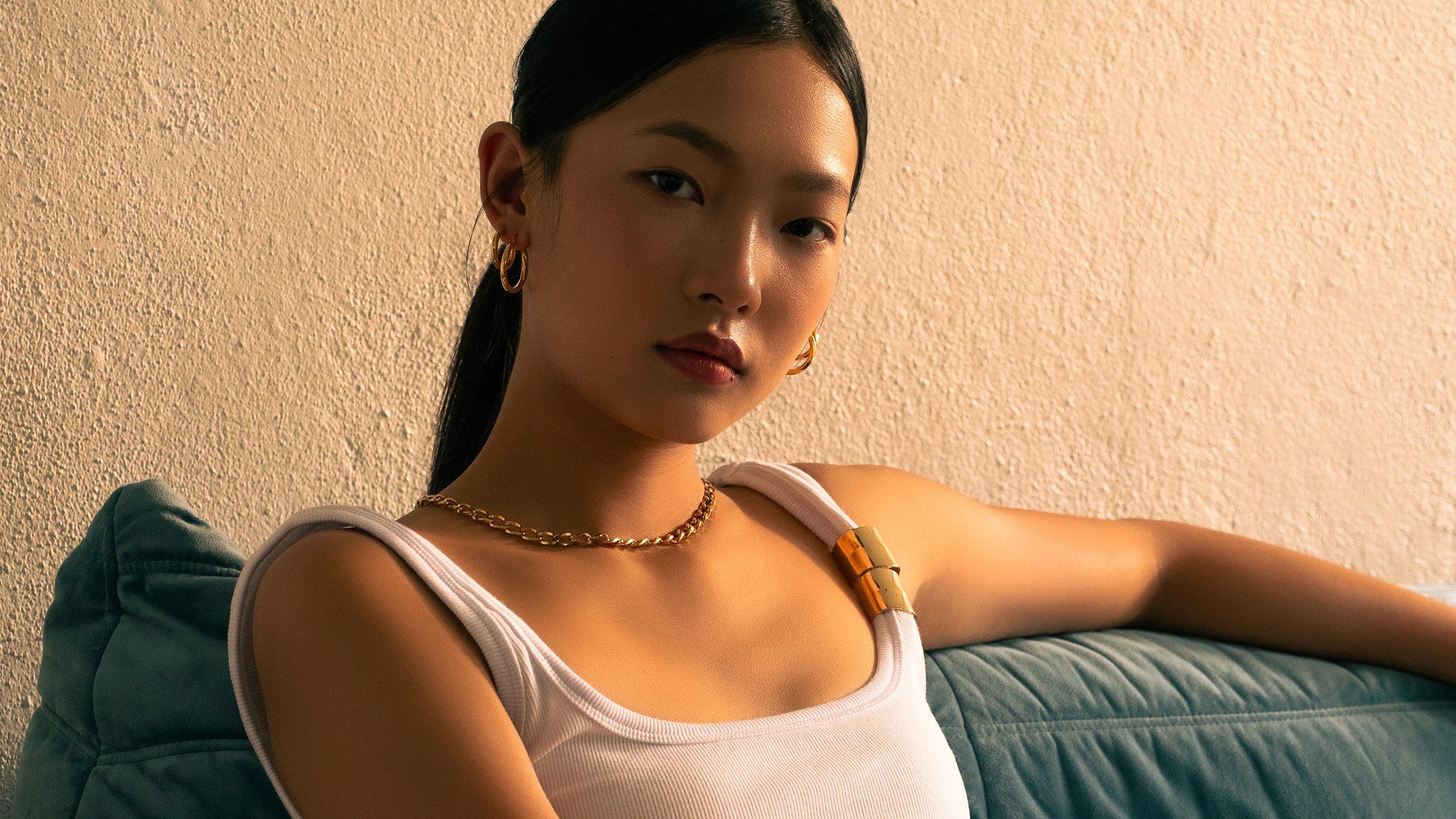 LAVANA elegant gold and silver jewellery gift set under $100 lifestyle shot