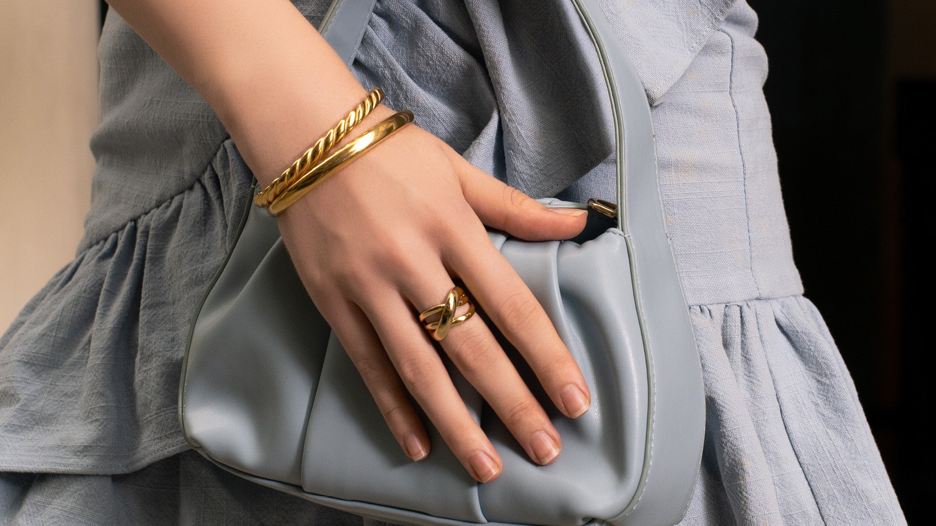 Mla Gold Rings Gold Rings | Modern Statement Rings | LAVANA