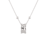 Aria Silver Pendant by Lavana, polished sculptural silver pendant front - 1