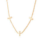 Axis Bar Gold Chain Necklace by Lavana, fine chain with evenly spaced bar stations