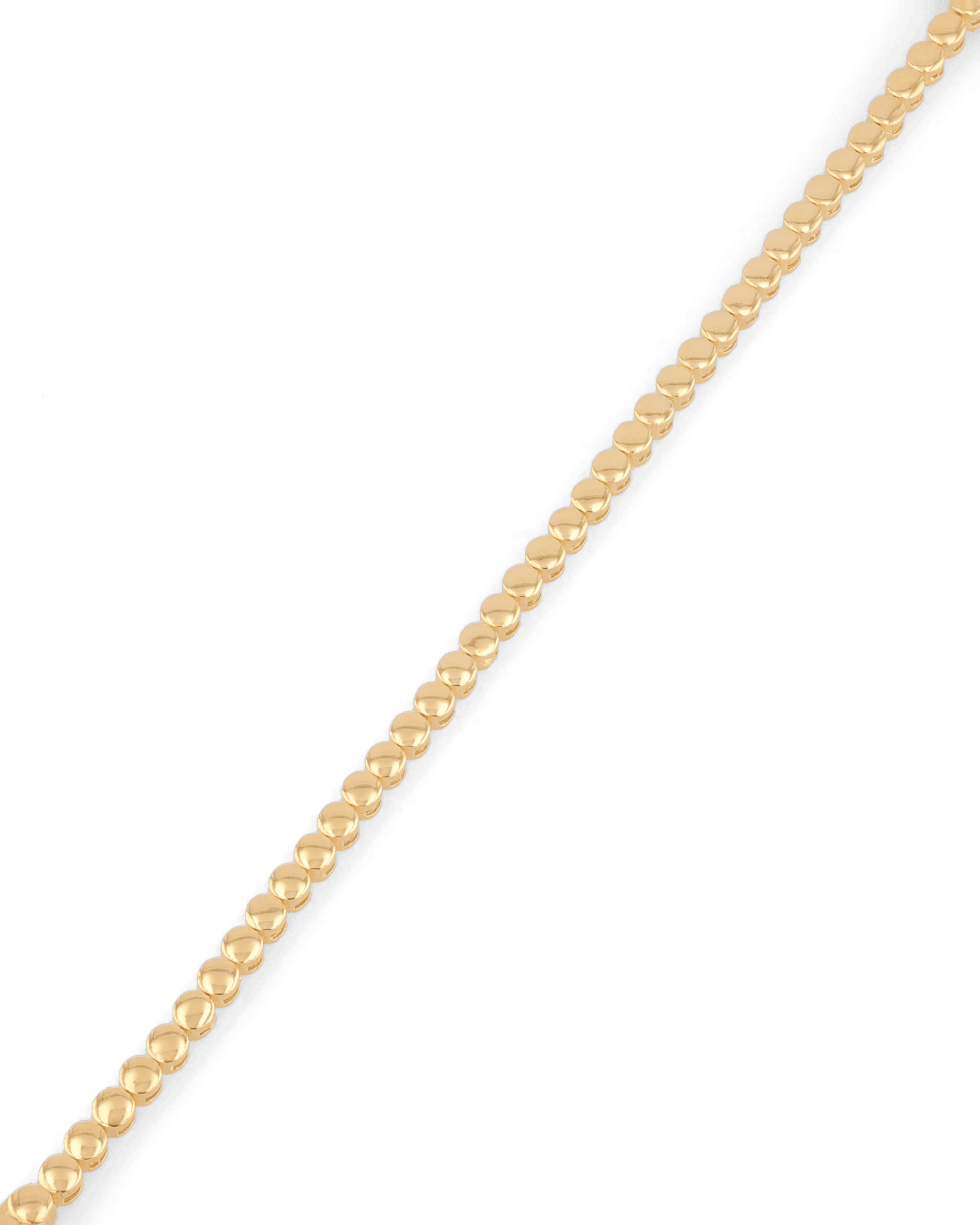 Bailey Gold Beaded Bracelet by Lavana, with polished rounded beads - 2