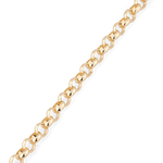 Belcher T-Bar Gold Chain Bracelet by Lavana, chunky rounded Belcher links with toggle clasp - 2