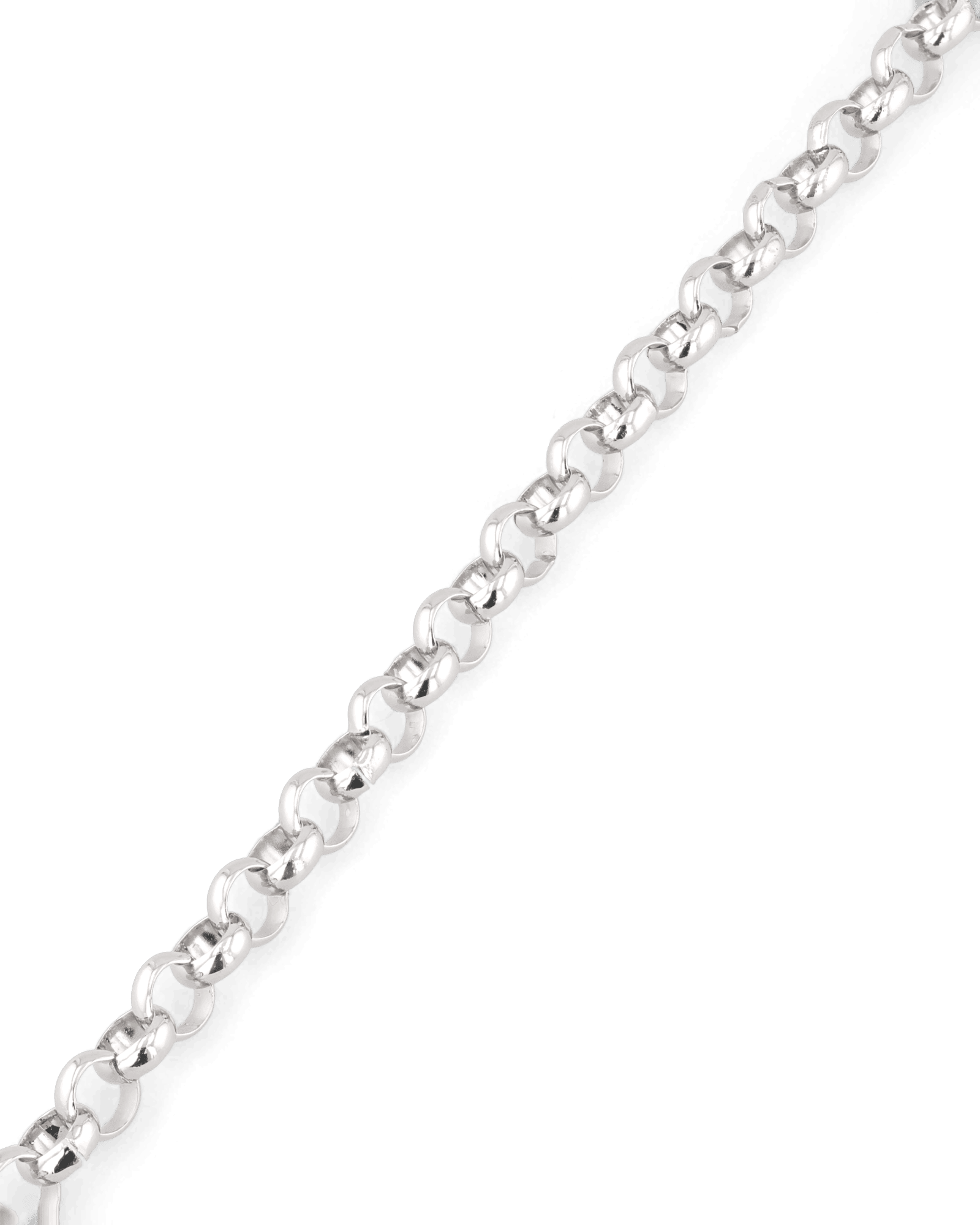 Belcher T-Bar Silver Chain Bracelet by Lavana, chunky rounded Belcher links with toggle clasp - 2