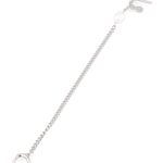 Cadiz Silver Pearl T-Bar Bracelet by Lavana, oval chain with single freshwater pearl and front toggle