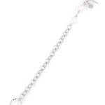 Cannes Silver Pearl T-Bar Bracelet by Lavana, oval link chain with freshwater pearls and front toggle