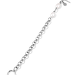 Cannes Silver Pearl T-Bar Bracelet by Lavana, oval link chain with freshwater pearls and front toggle