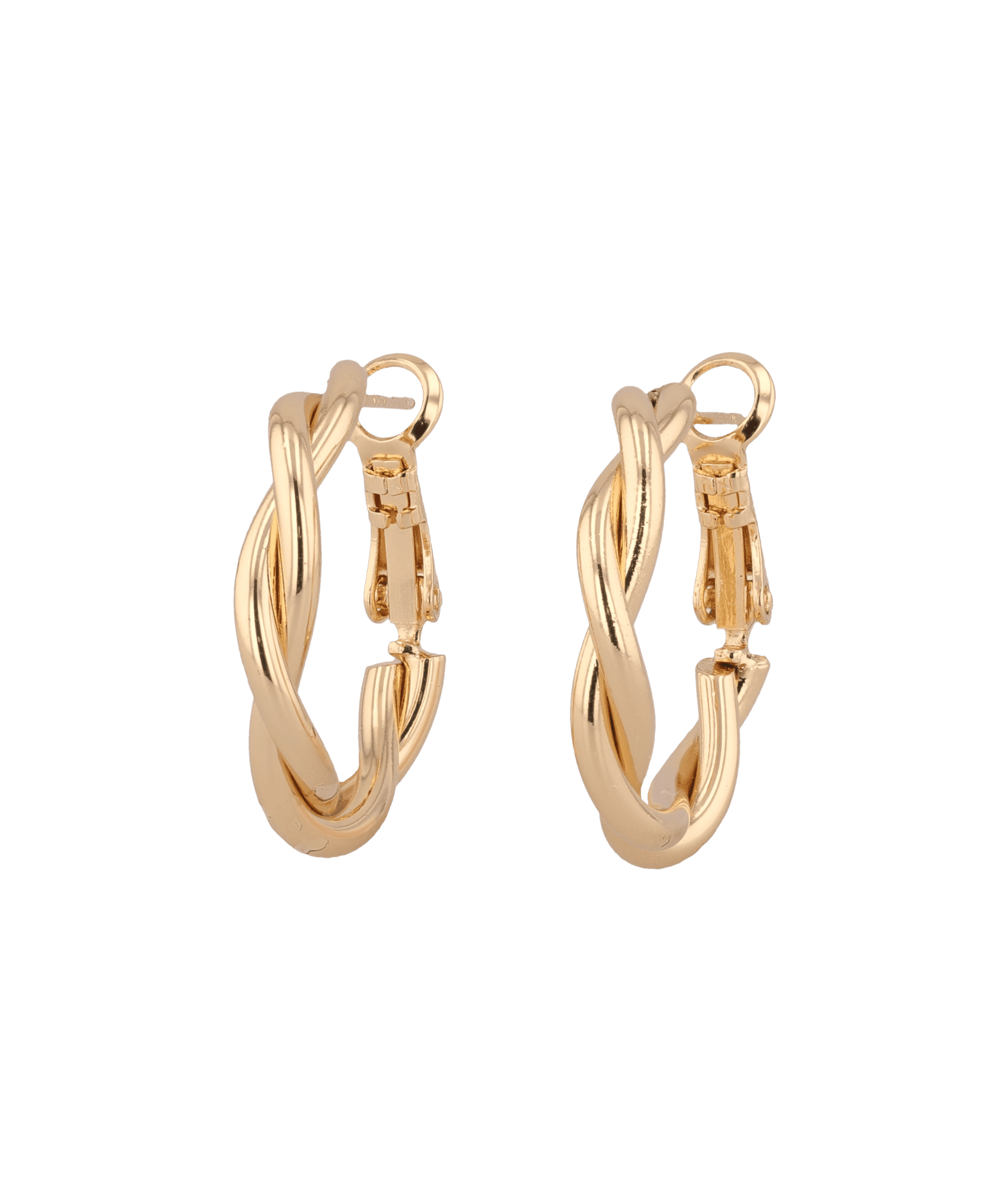 Cascade Gold Hoop Earrings by LAVANA, overlapping arc design with polished finish