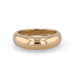 Classic Dome Gold Ring by Lavana, polished domed band