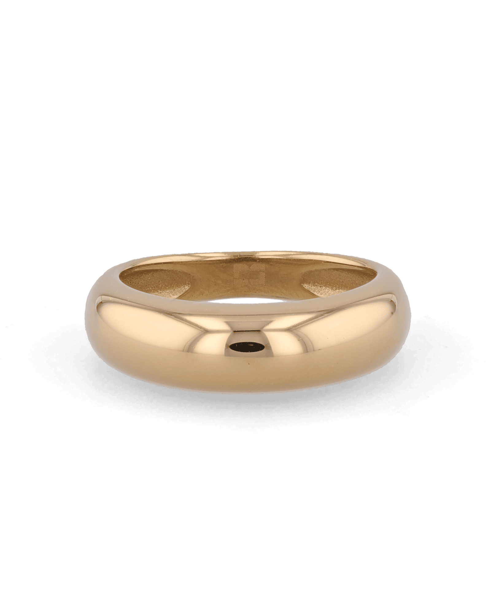 Classic Dome Gold Ring by Lavana, polished domed band