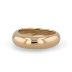 Classic Dome Gold Ring by Lavana, polished domed band