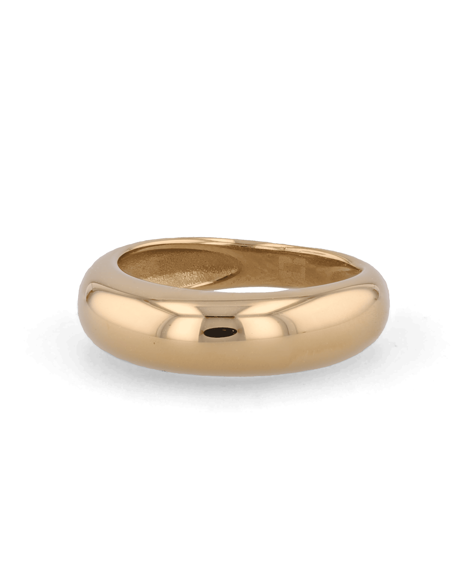 Classic Dome Gold Ring by Lavana, polished domed band