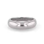 Classic Dome Silver Ring by Lavana, polished domed band