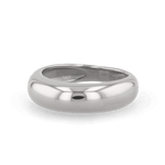 Classic Dome Silver Ring by Lavana, polished domed band