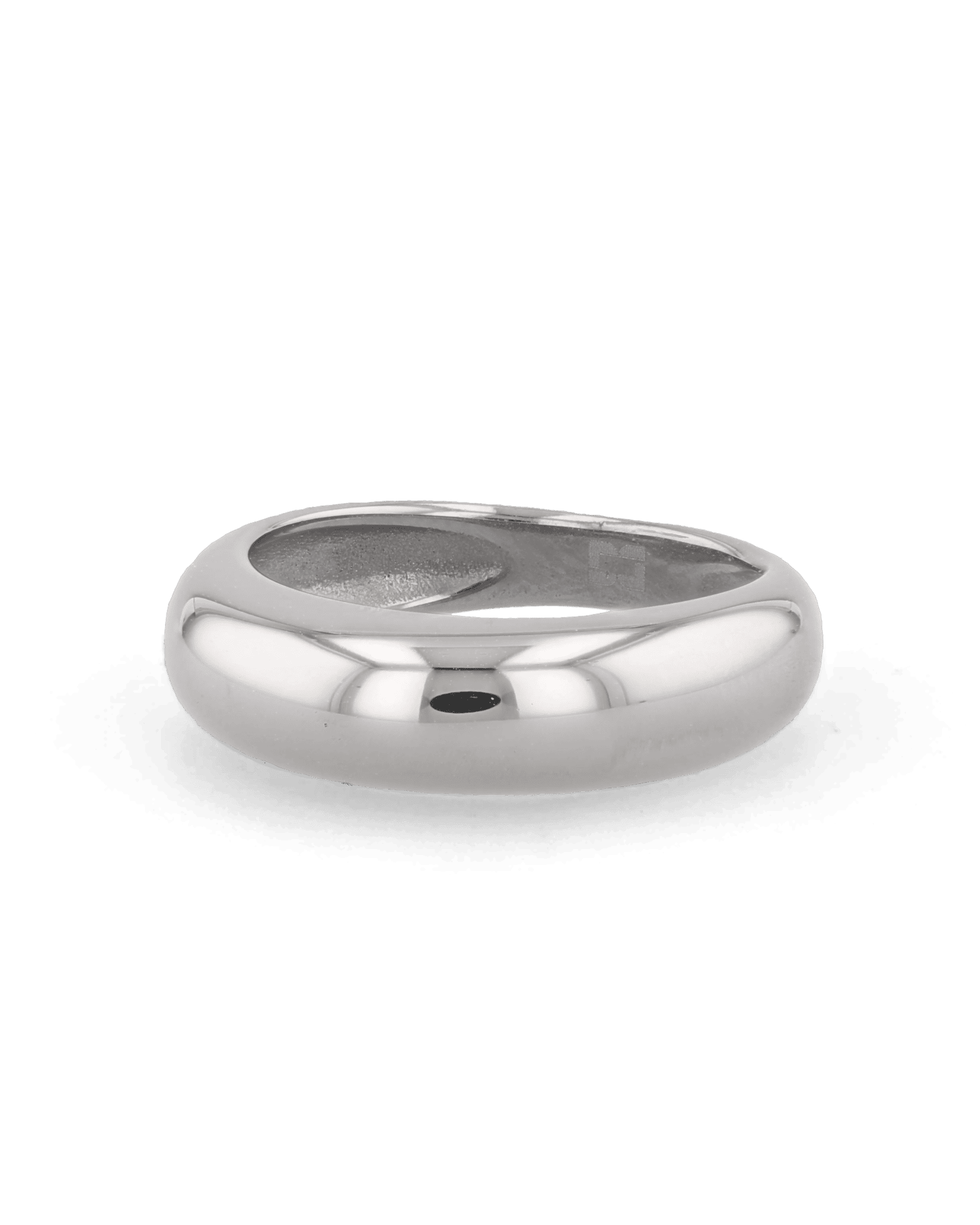 Classic Dome Silver Ring by Lavana, polished domed band