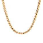 Core gold chain necklace by Lavana, with sleek cord style links
