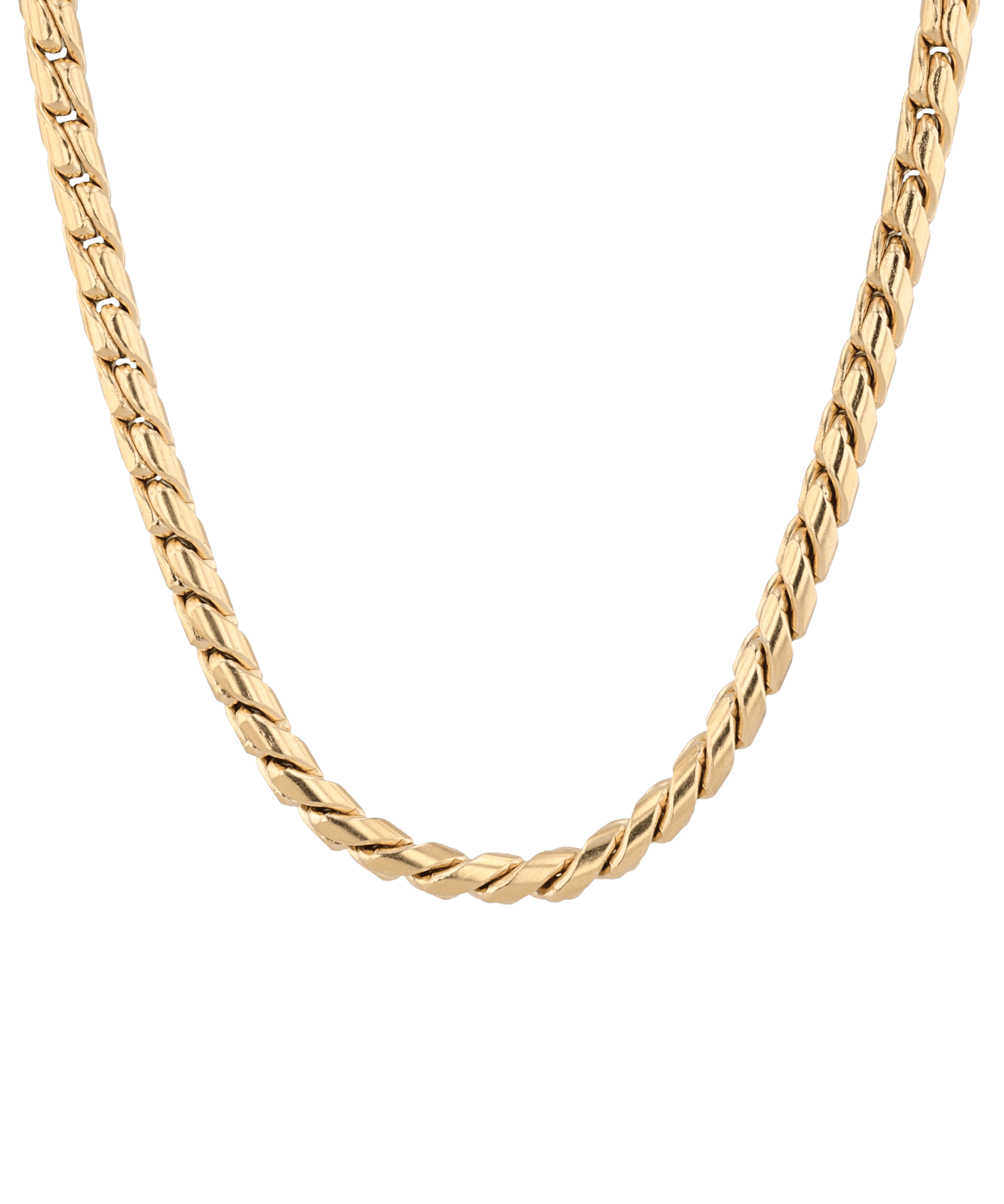 Core gold chain necklace by Lavana, with sleek cord style links