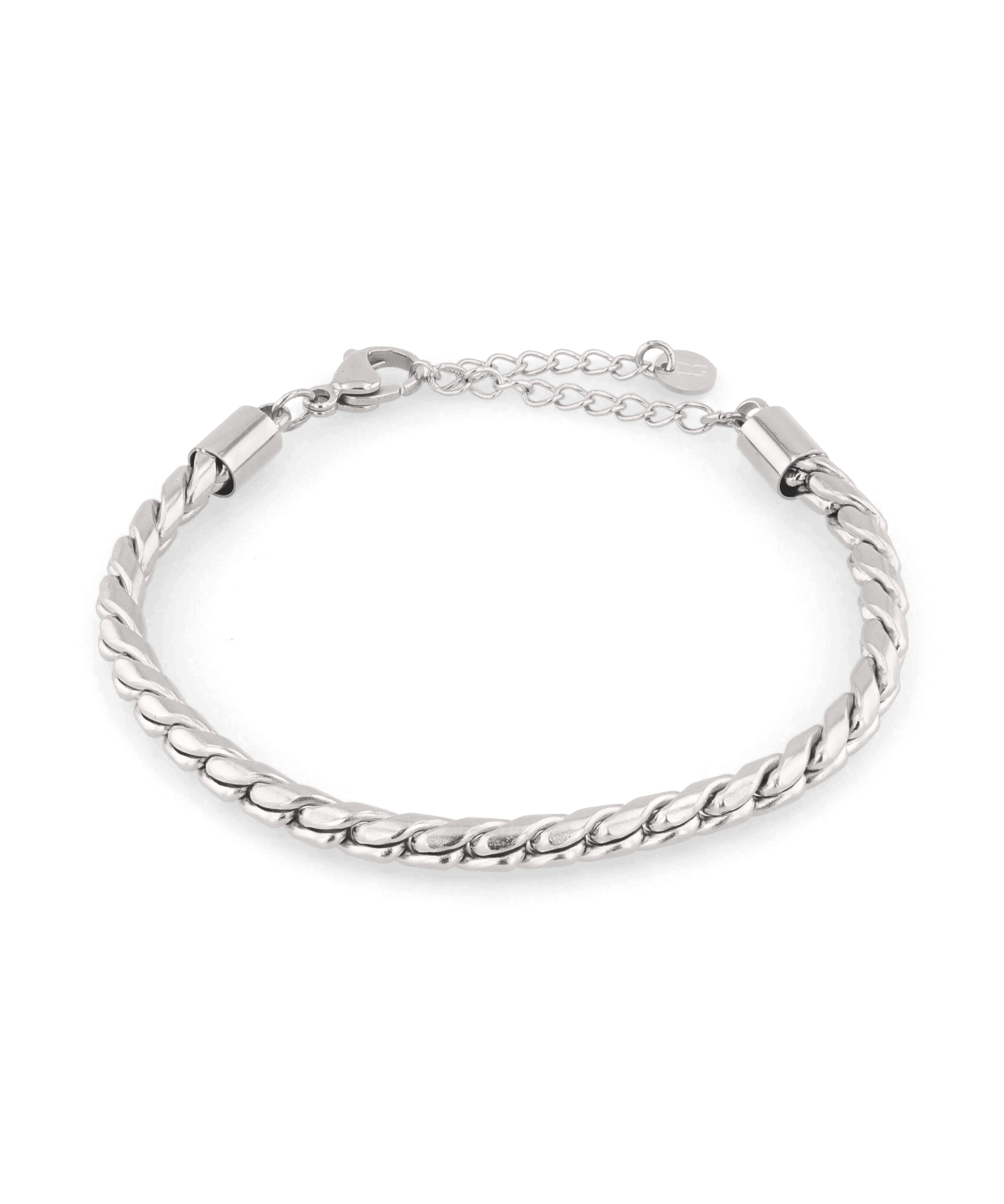 Core Silver Chain Bracelet by Lavana, with sleek cord-style links - 1