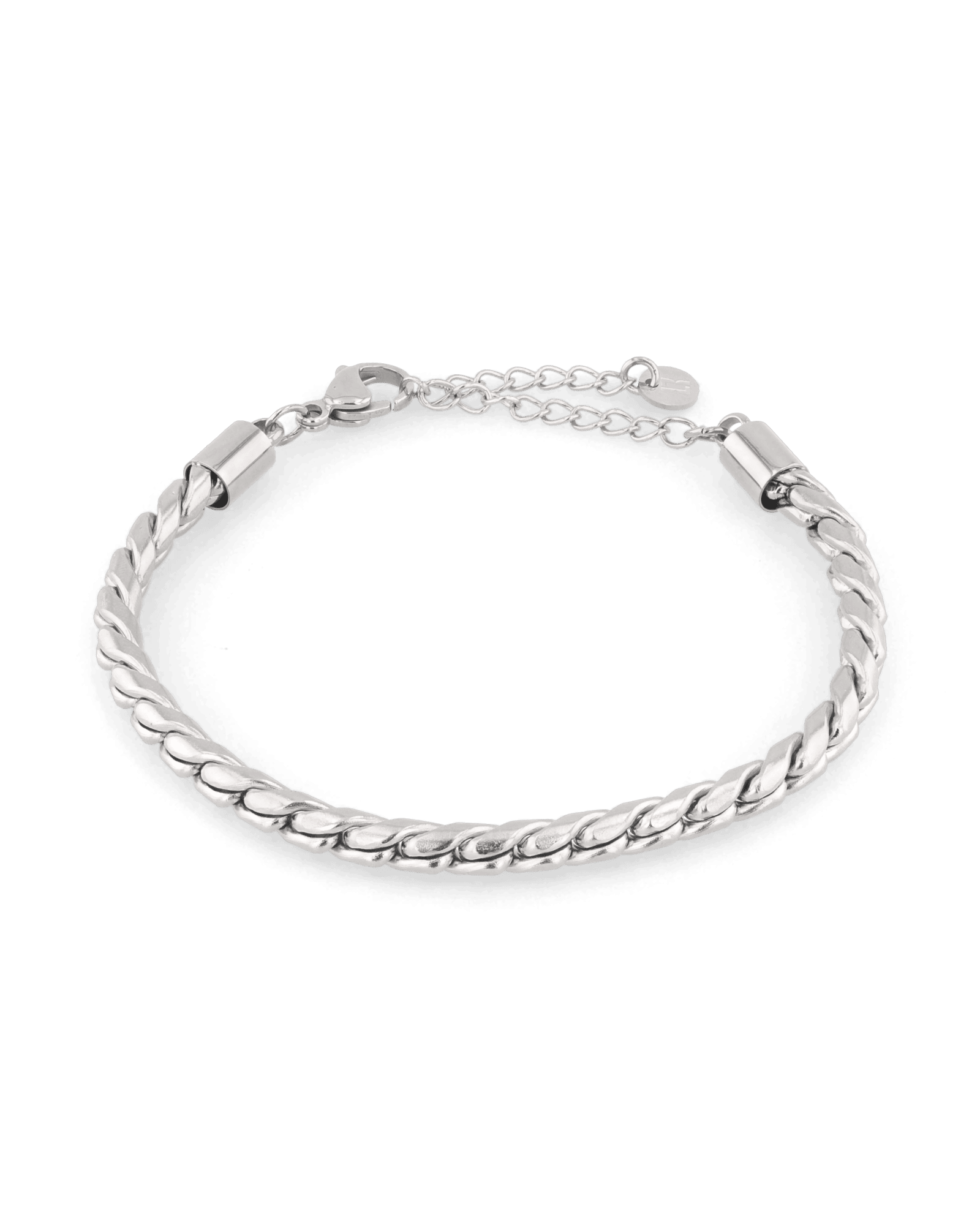 Core Silver Chain Bracelet by Lavana, with sleek cord-style links - 1
