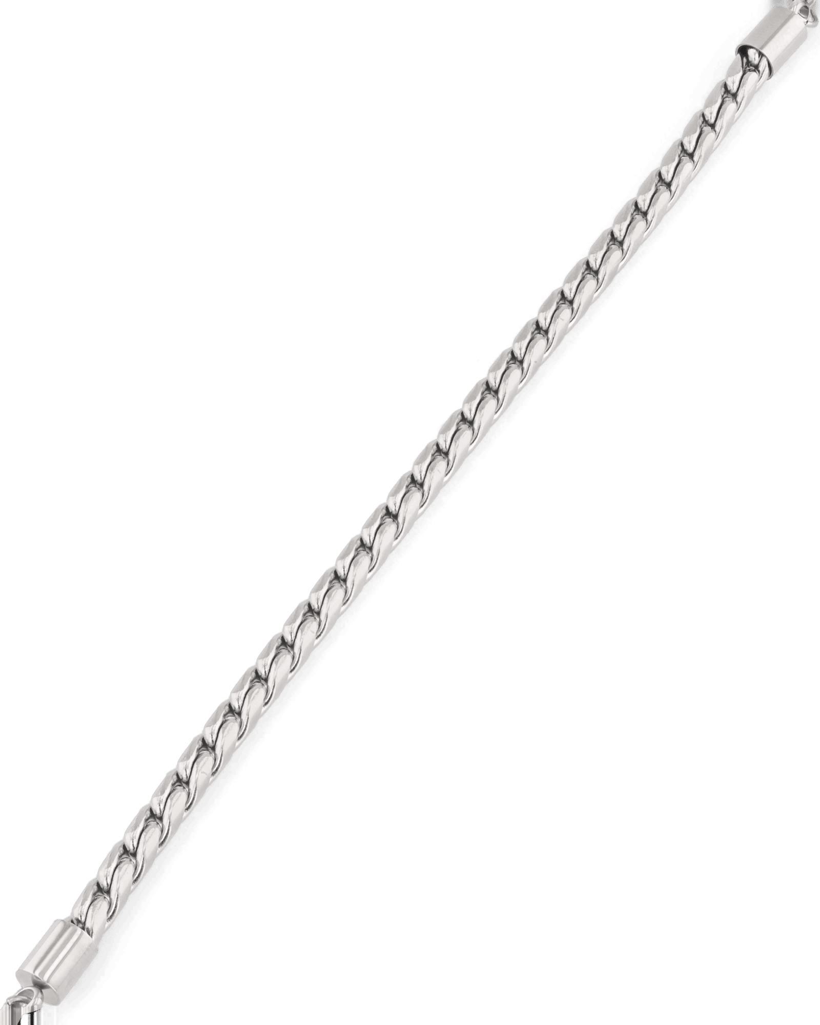 Core Silver Chain Bracelet by Lavana, with sleek cord-style links - 2