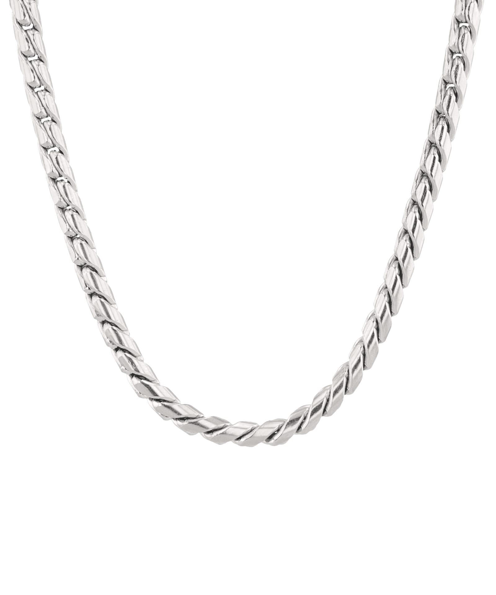 Core silver chain necklace by Lavana, with sleek cord style links