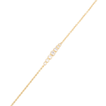 Crescendo gold diamond bracelet by Lavana, with graduating bezel set lab grown diamonds and slider adjuster