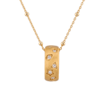 Dancing Stars Gold Pendant by Lavana with lab grown diamond accents