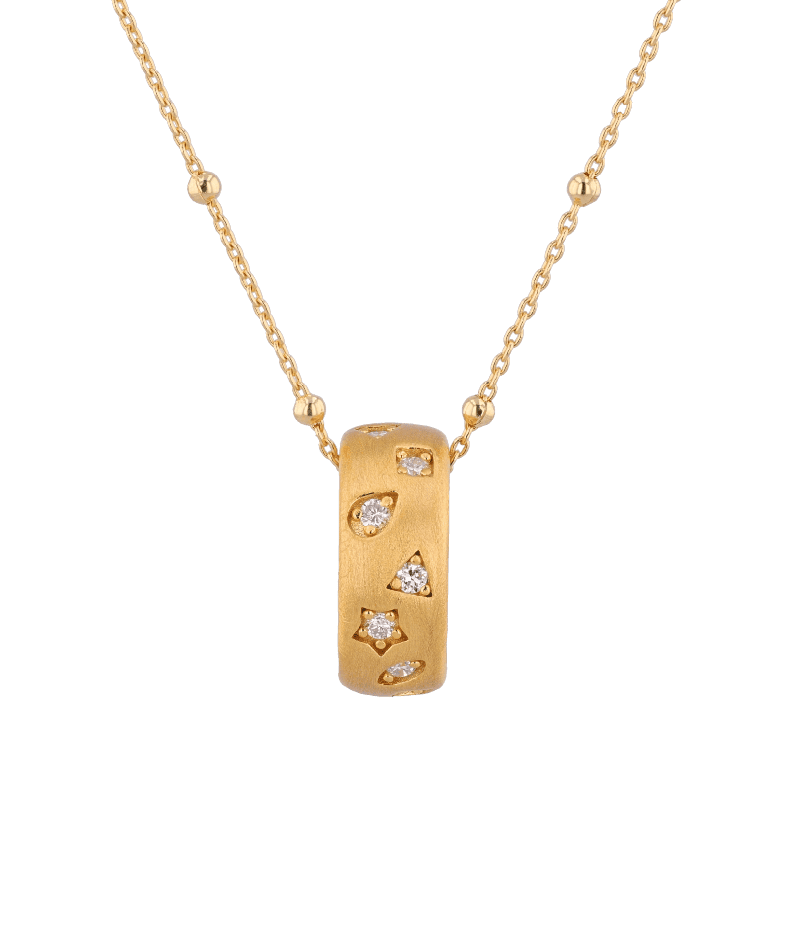 Dancing Stars Gold Pendant by Lavana with lab grown diamond accents