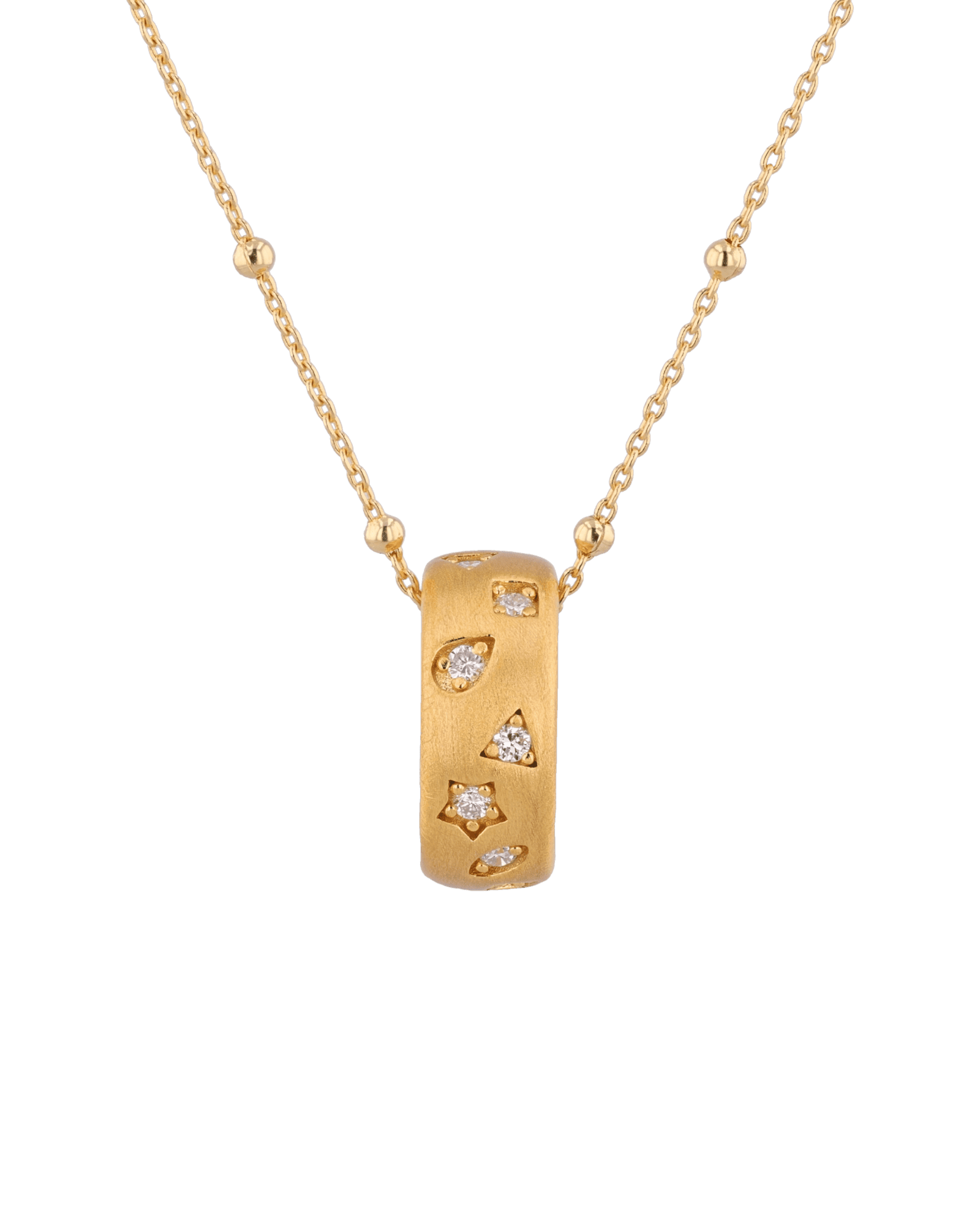 Dancing Stars Gold Pendant by Lavana with lab grown diamond accents