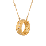 Dancing Stars Gold Pendant by Lavana with lab grown diamond accents