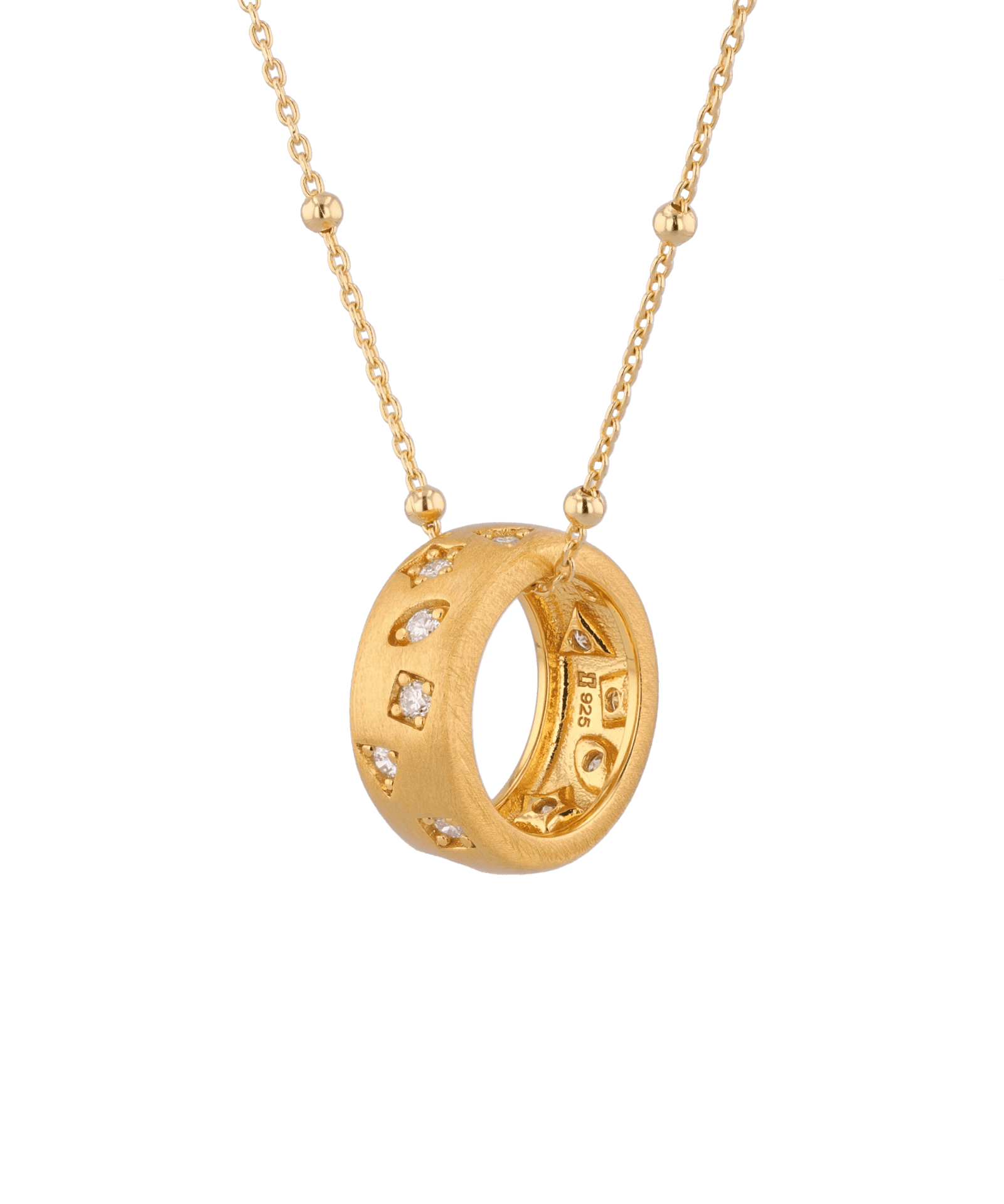 Dancing Stars Gold Pendant by Lavana with lab grown diamond accents