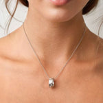 Dancing Stars Silver Pendant by LAVANA on model with lab grown diamond accents