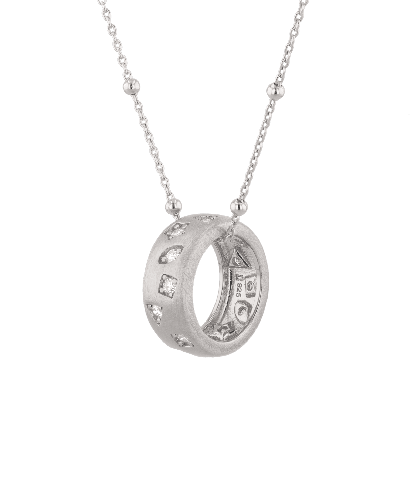 Dancing Stars Silver Pendant by Lavana with lab grown diamond accents