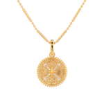 Guiding Stars Diamond Pendant by Lavana in 18k gold plated sterling silver with celestial star map