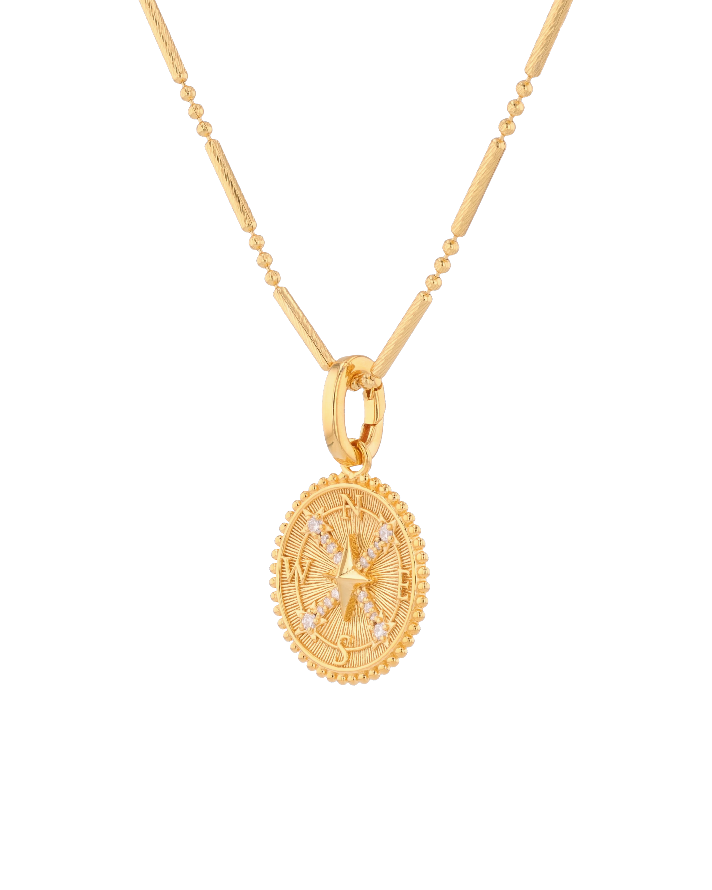 Guiding Stars Diamond Pendant by Lavana in 18k gold plated sterling silver with celestial star map