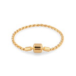 La Mode Gold  Rope Chain Bracelet by Lavana, polished twisted rope links