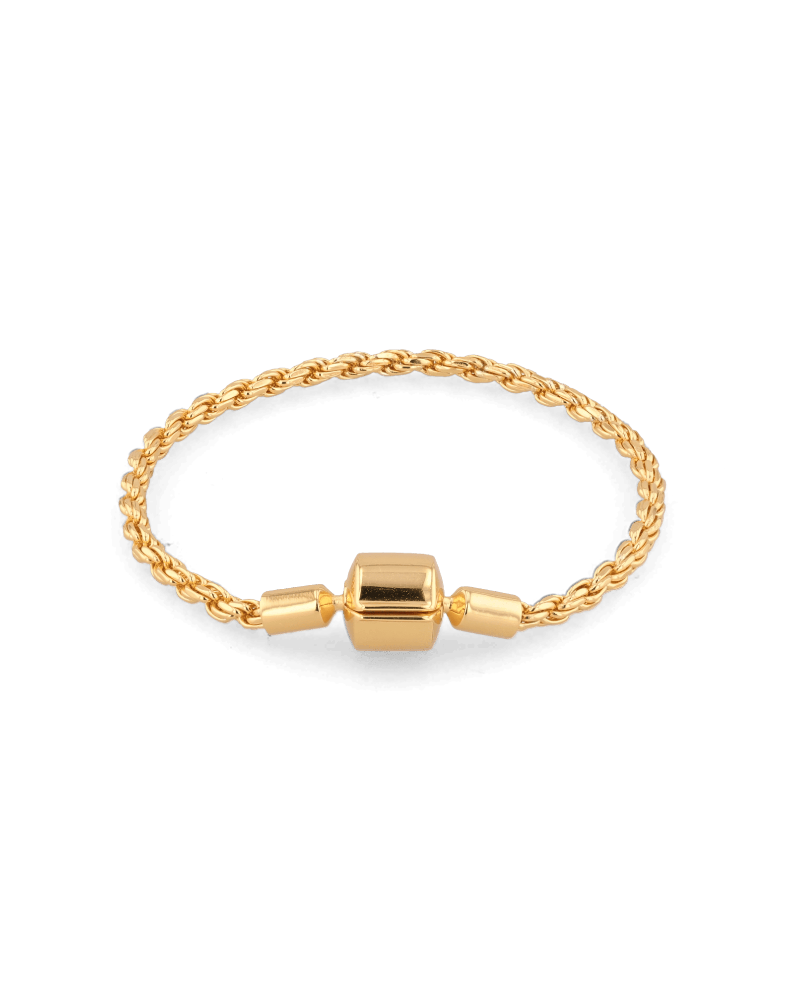 La Mode Gold  Rope Chain Bracelet by Lavana, polished twisted rope links