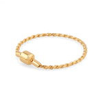 La Mode Gold  Rope Chain Bracelet by Lavana, polished twisted rope links
