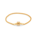 La Mode Gold Wheat Chain Bracelet by Lavana, fine interlocking wheat links