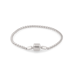 La Mode Silver Wheat Chain Bracelet by Lavana, fine interlocking wheat links