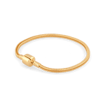 La Mode gold spiga chain bracelet by Lavana with polished woven links