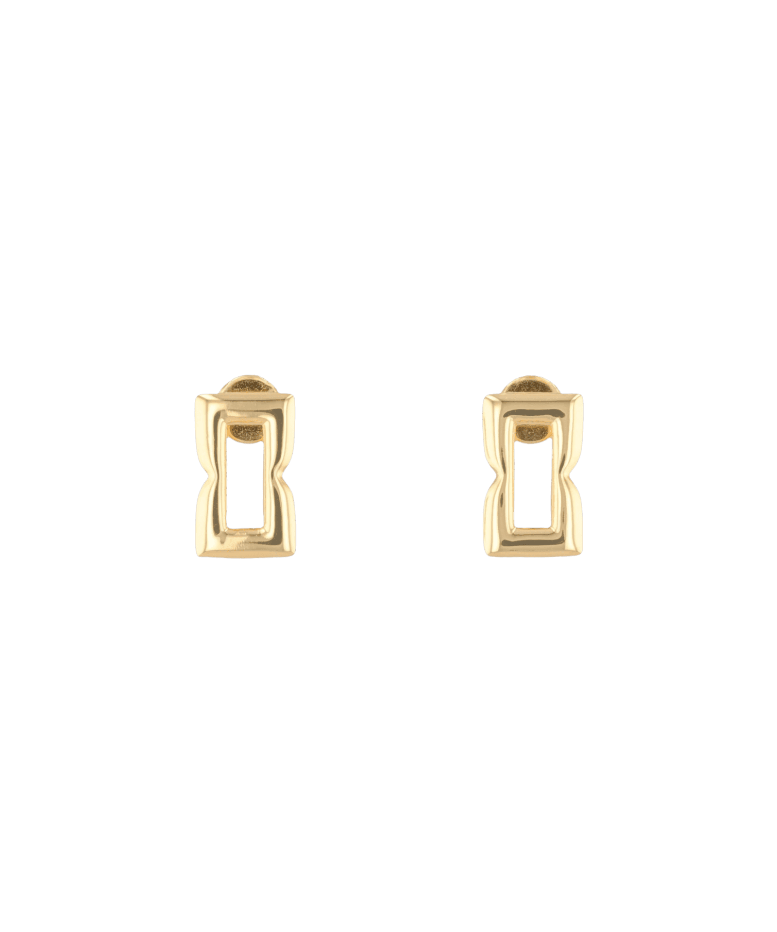 Lavana Signature Gold Link stud earrings