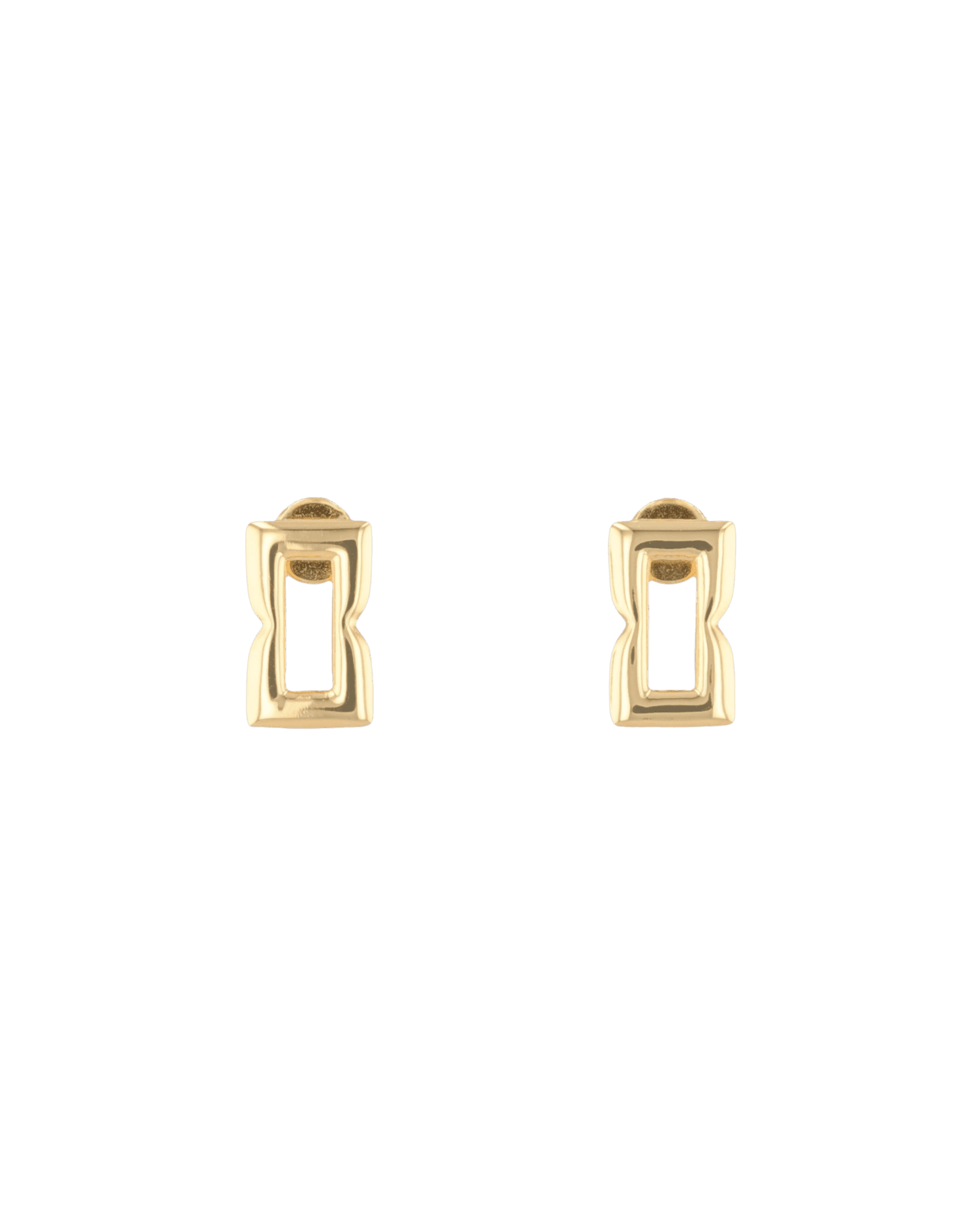 Lavana Signature Gold Link stud earrings