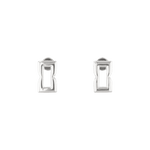 Lavana Signature Silver Link stud earrings