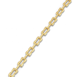 Lavana Signature gold logo motif link bracelet with polished finish