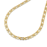 Lavana Signature gold logo motif link necklace with polished finish 2