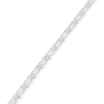 Lavana Signature silver logo motif link necklace with polished finish