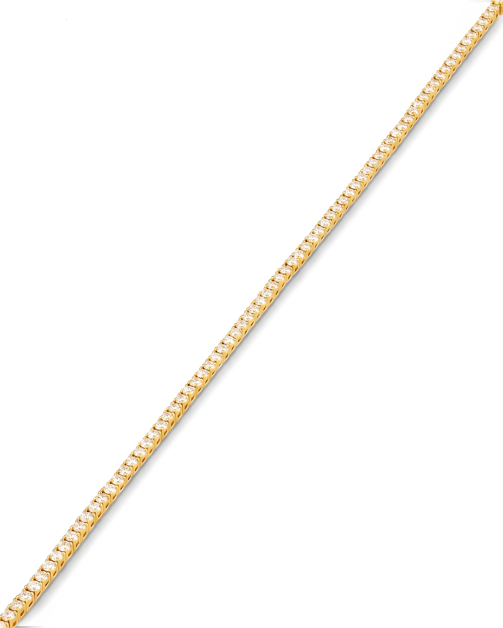 Lisbon Gold Diamond Tennis Bracelet by Lavana classic tennis style prong set with a secure clasp 2