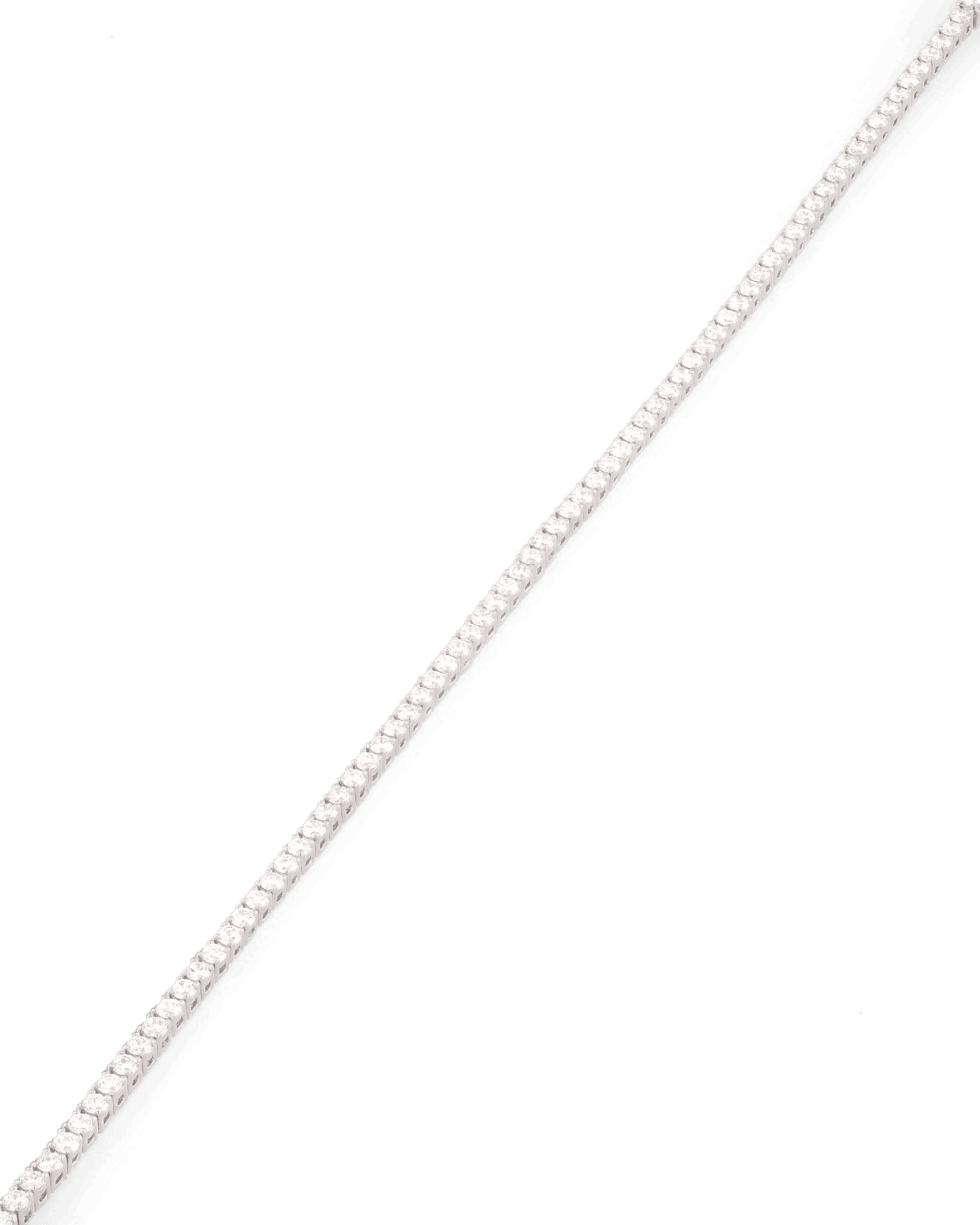 Lisbon Silver Diamond Tennis Bracelet by Lavana Classic Tennis Style Prong Set with a Secure Clasp
