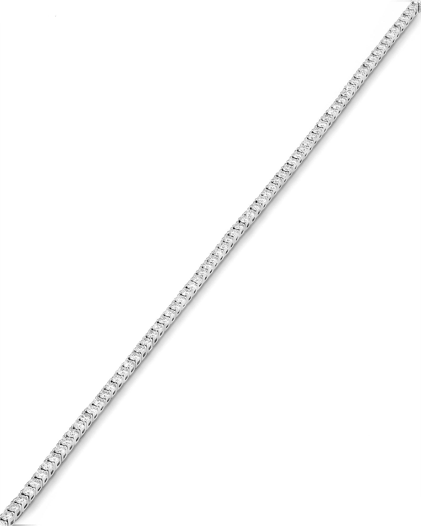 Lisbon Silver Diamond Tennis Bracelet by Lavana classic tennis style prong set with a secure clasp 2
