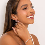 Lisbon Silver Diamond Tennis Bracelet by Lavana on model classic tennis style prong set with a secure clasp